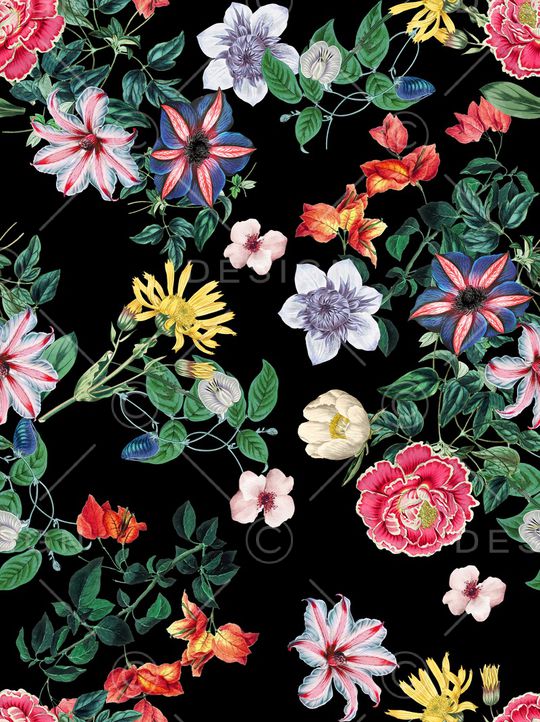 花卉印花花型图片