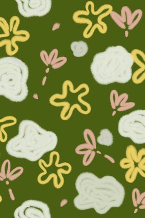 线条画印花花型图片