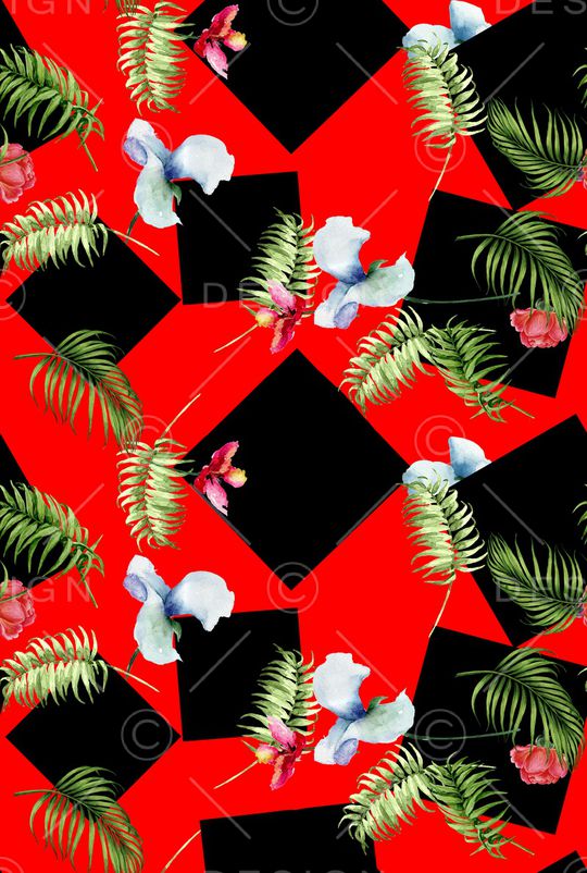 花卉印花花型图片