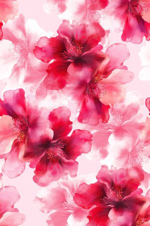 真丝印花花型图片