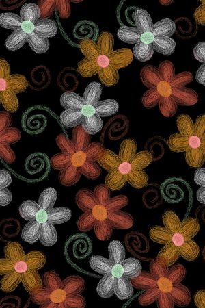 花卉印花花型图片