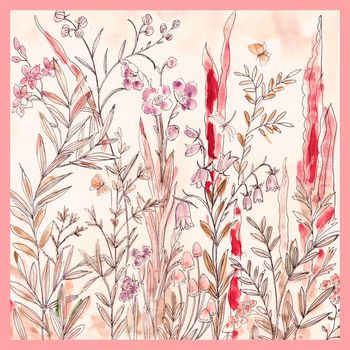 手绘印花花型图片