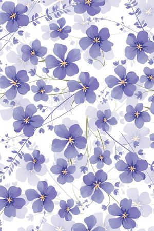 真丝印花花型图片