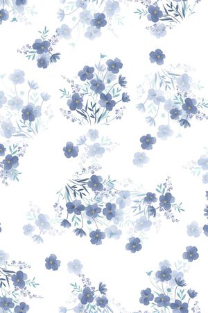 真丝印花花型图片