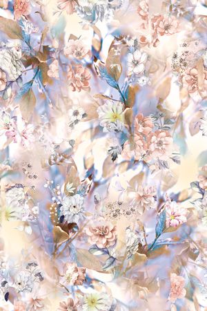 真丝印花花型图片