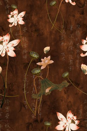 中国风印花花型图片