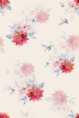 影花印花花型图片