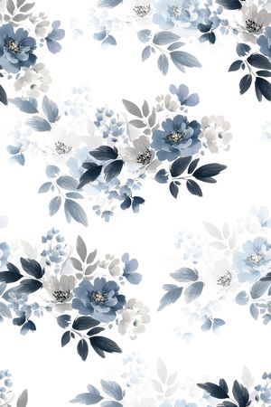 真丝印花花型图片