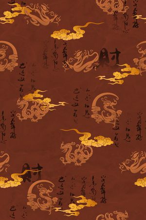 中国风印花花型图片