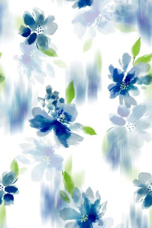 真丝印花花型图片
