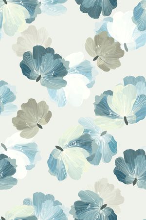 真丝印花花型图片