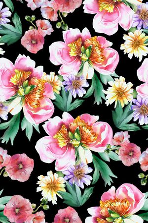 真丝印花花型图片
