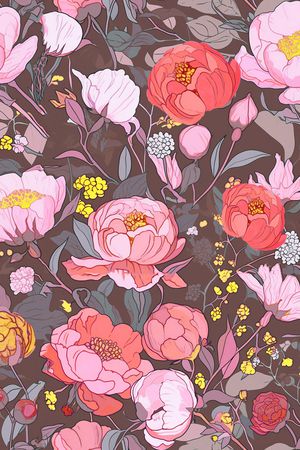 花卉印花花型图片