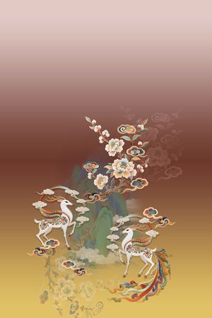 敦煌印花花型图片