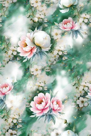 中国风印花花型图片