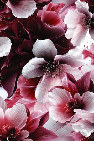 seamless pattern印花花型图片