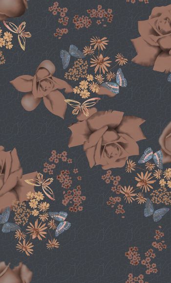大花印花花型图片