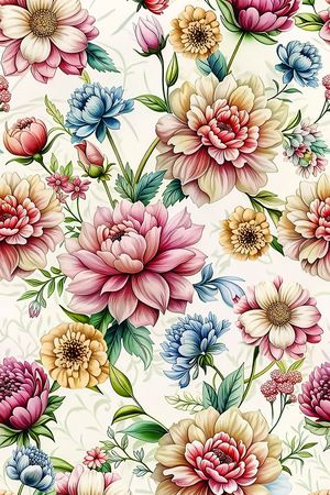 花卉印花花型图片