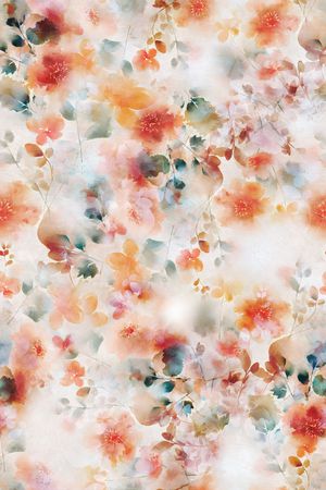 水彩花卉印花花型图片
