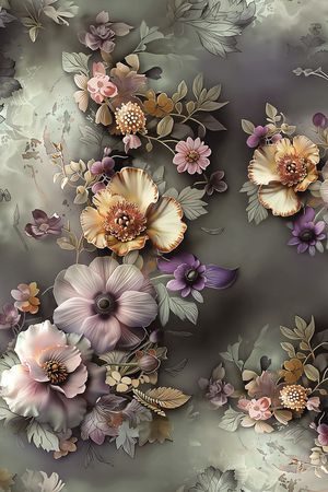 花卉印花花型图片