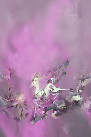 瑞兽印花花型图片