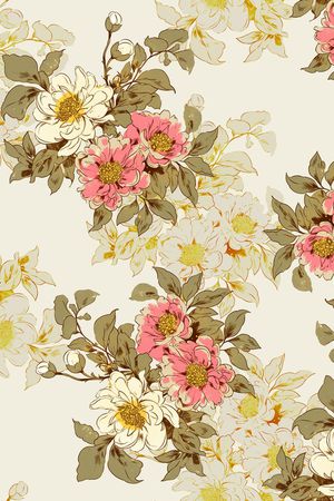 花卉印花花型图片