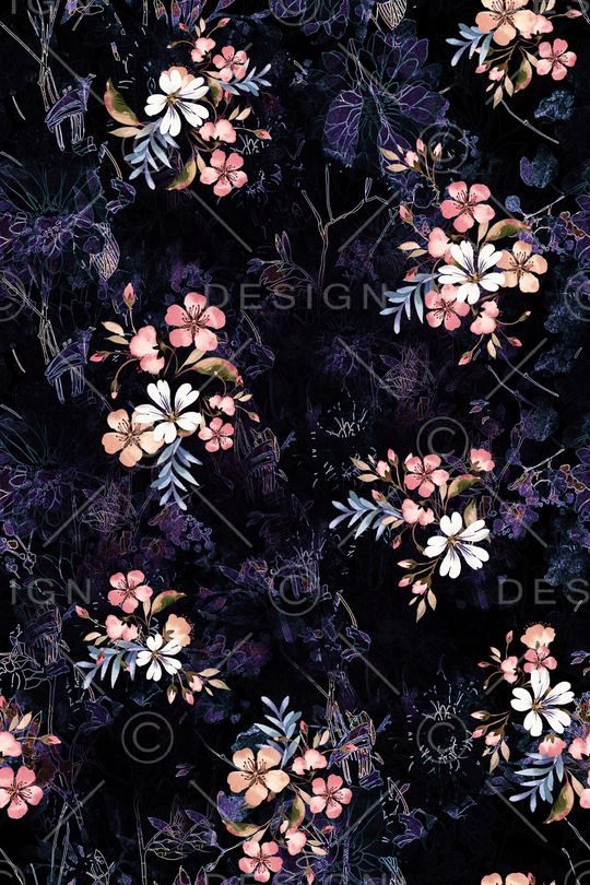 花卉印花花型图片