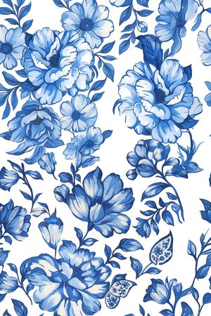花卉印花花型图片