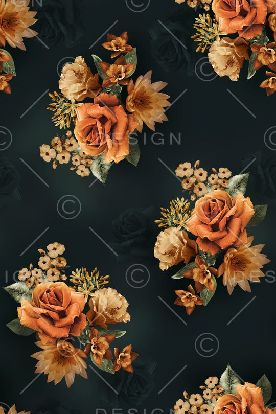 影花印花花型图片