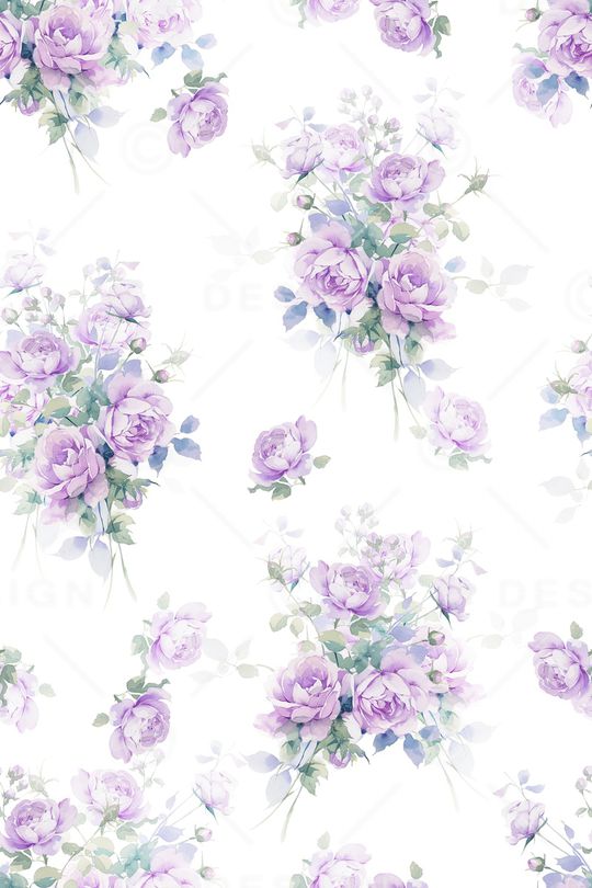 水彩花卉印花花型图片