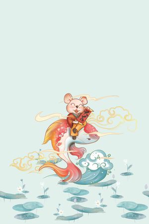 中国风印花花型图片