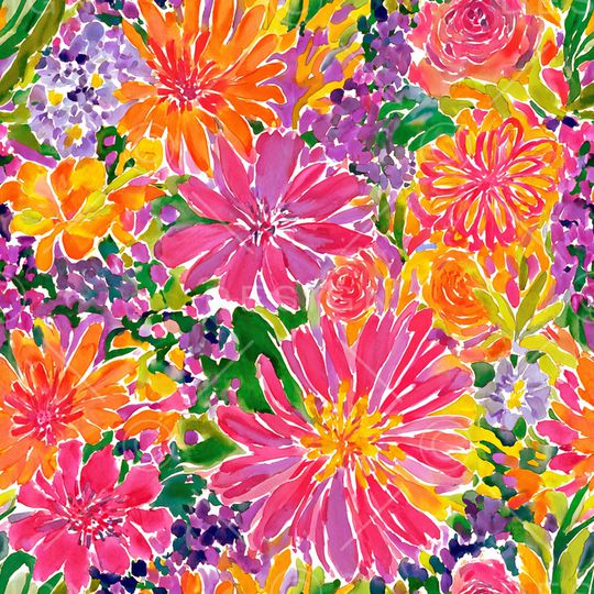 花卉印花花型图片