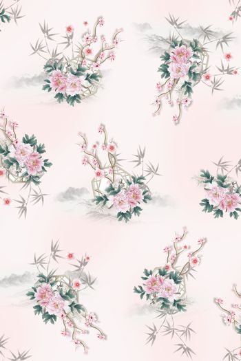 中国风印花花型图片