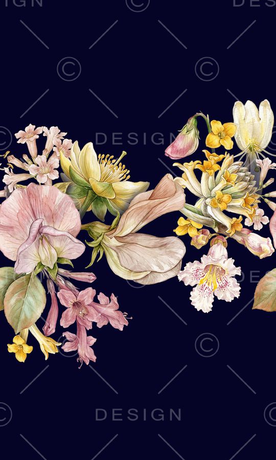植物印花花型图片