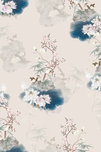 中国风印花花型图片