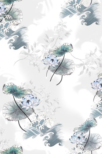 中国风印花花型图片