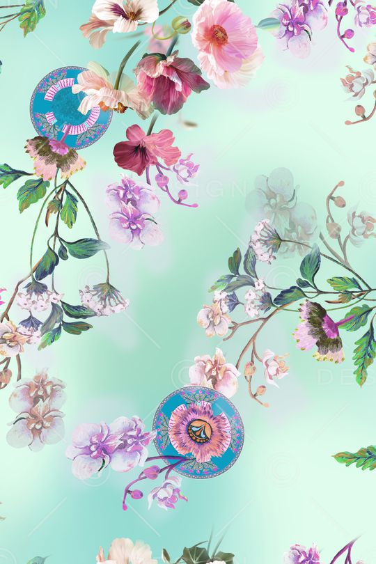 花卉印花花型图片