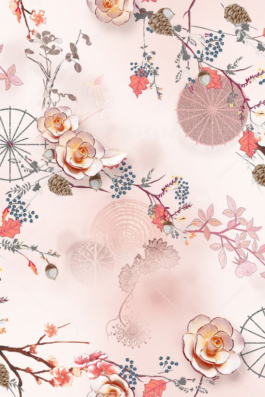 花卉印花花型图片