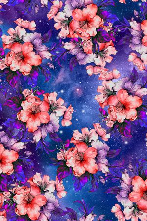 花卉印花花型图片