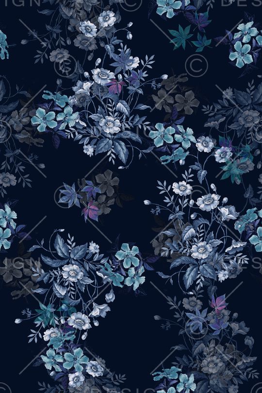 中国风印花花型图片