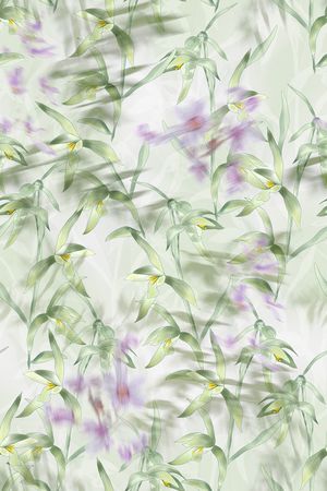 水彩印花花型图片