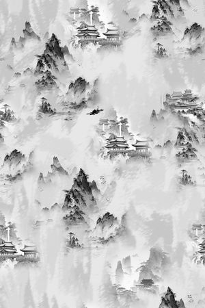 中国风印花花型图片