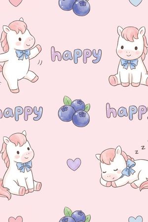 卡通动物印花花型图片