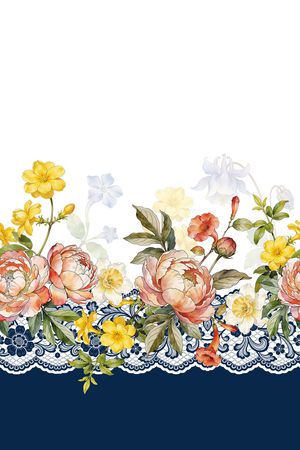 影花印花花型图片