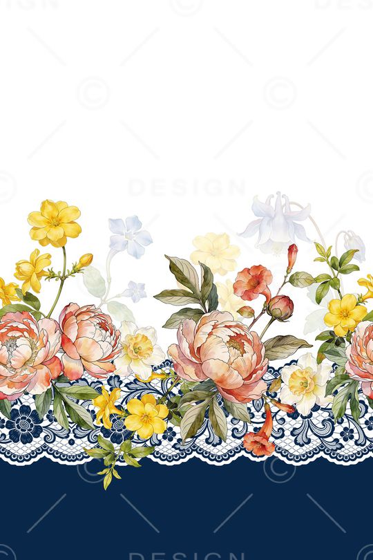 影花印花花型图片