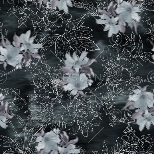 晕染肌理印花花型图片