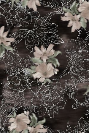 花卉印花花型图片