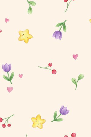 小清新印花花型图片