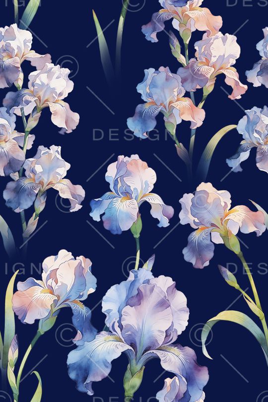 花卉印花花型图片