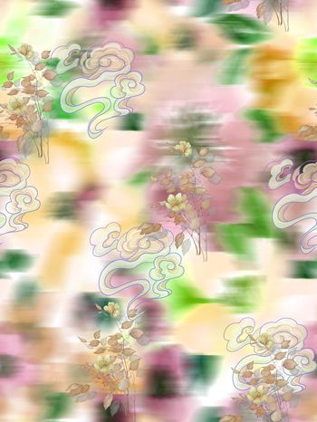 花卉印花花型图片
